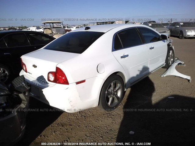 1G1ZC5E07CF146782 - 2012 CHEVROLET MALIBU 1LT WHITE photo 4