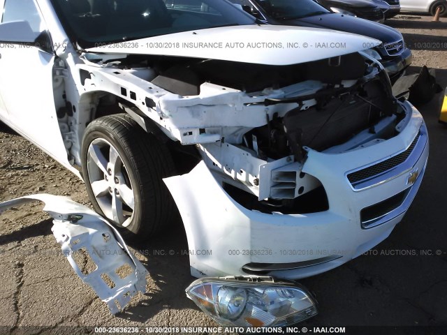 1G1ZC5E07CF146782 - 2012 CHEVROLET MALIBU 1LT WHITE photo 6