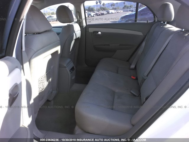 1G1ZC5E07CF146782 - 2012 CHEVROLET MALIBU 1LT WHITE photo 8