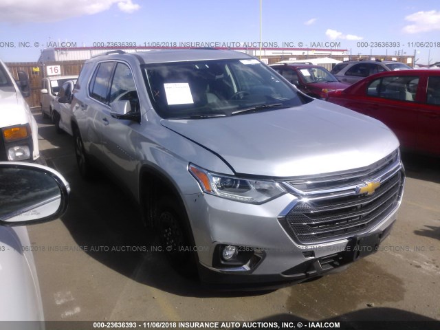 1GNEVHKWXJJ270993 - 2018 CHEVROLET TRAVERSE LT SILVER photo 1