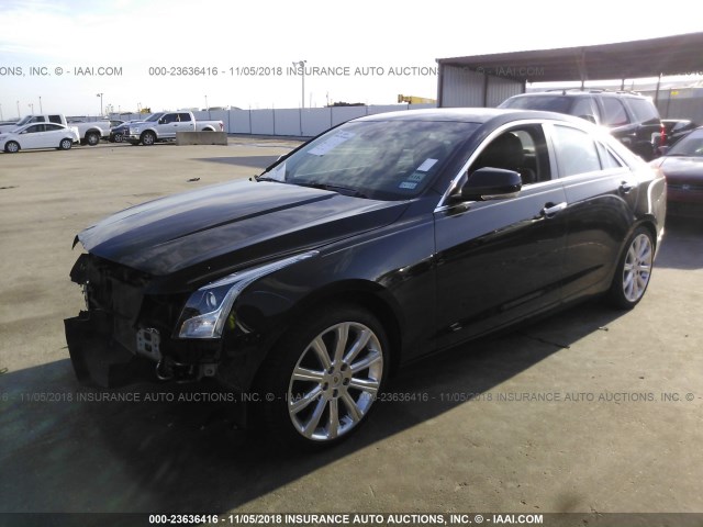 1G6AE5S32D0125830 - 2013 CADILLAC ATS PREMIUM BLACK photo 2