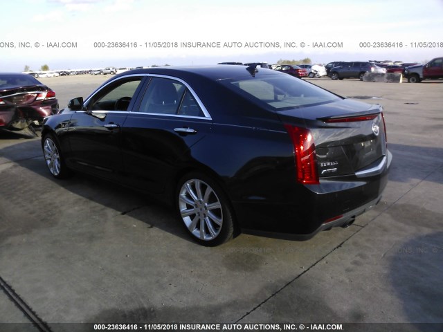 1G6AE5S32D0125830 - 2013 CADILLAC ATS PREMIUM BLACK photo 3