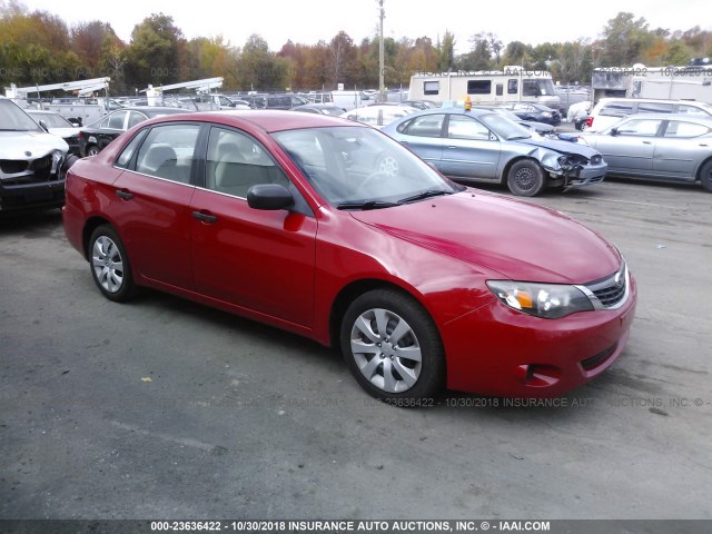 JF1GE61678H525825 - 2008 SUBARU IMPREZA 2.5I RED photo 1