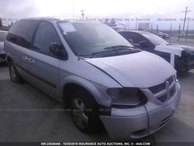 1D4GP45R06B537718 - 2006 DODGE CARAVAN SXT GRAY photo 1