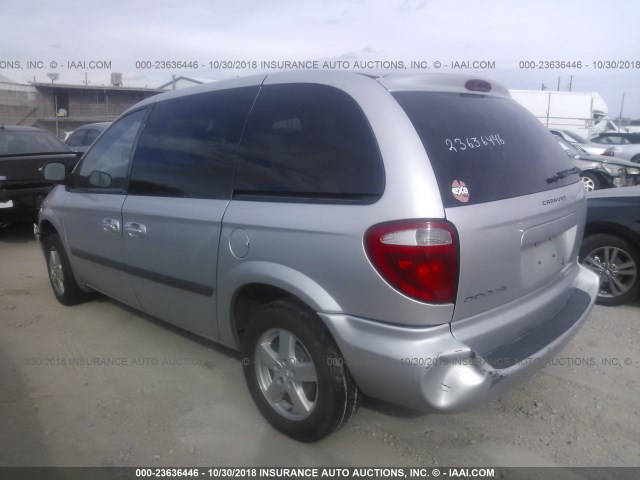 1D4GP45R06B537718 - 2006 DODGE CARAVAN SXT GRAY photo 3