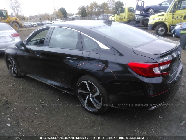 1HGCV1F36JA068807 - 2018 HONDA ACCORD SPORT BLACK photo 3