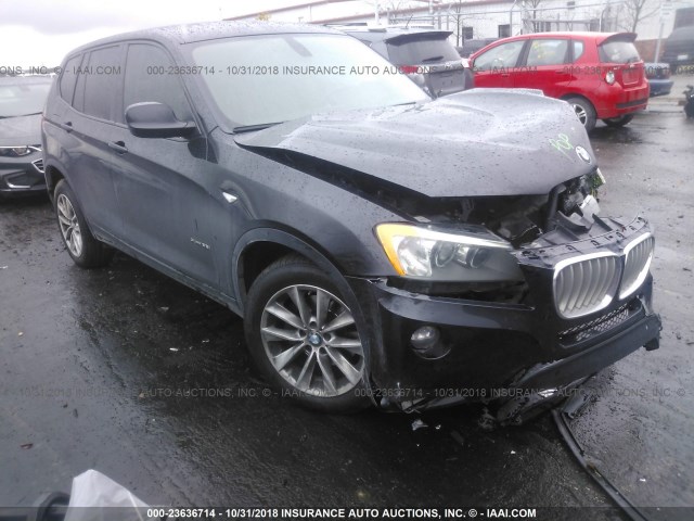 5UXWX7C59BLL15157 - 2011 BMW X3 XDRIVE35I BLACK photo 1