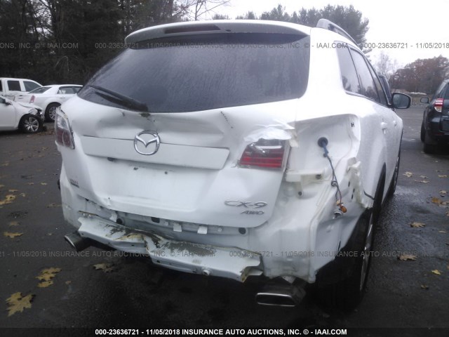 JM3TB3MV6A0202915 - 2010 MAZDA CX-9 WHITE photo 6