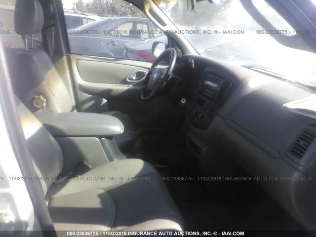 4F2CU08162KM04023 - 2002 MAZDA TRIBUTE LX/ES SILVER photo 5