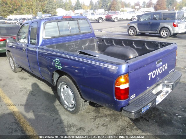 4TAVN52N6TZ124363 - 1996 TOYOTA TACOMA XTRACAB BLUE photo 3