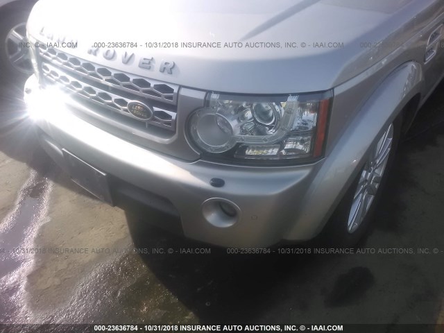 SALAM2D44AA524967 - 2010 LAND ROVER LR4 HSE PLUS SILVER photo 6