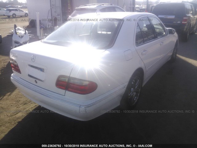 WDBJF65J8YB149732 - 2000 MERCEDES-BENZ E 320 WHITE photo 4