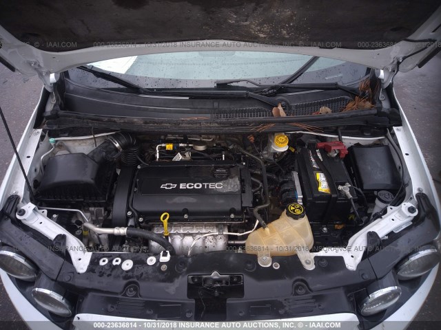 1G1JA5SH1E4143789 - 2014 CHEVROLET SONIC LS 白色 照片 10