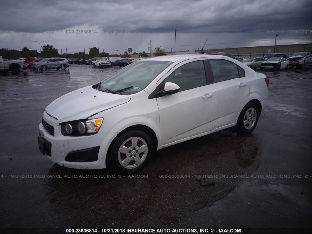 1G1JA5SH1E4143789 - 2014 CHEVROLET SONIC LS 白色 照片 2