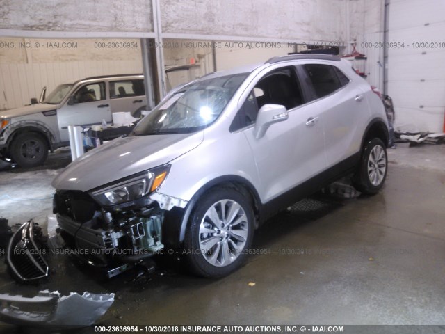 KL4CJESB0JB721702 - 2018 BUICK ENCORE PREFERRED Күміс фото 2