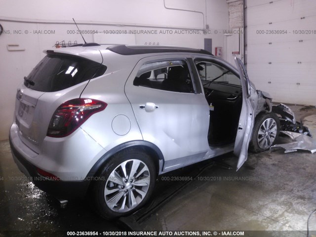 KL4CJESB0JB721702 - 2018 BUICK ENCORE PREFERRED Күміс фото 4