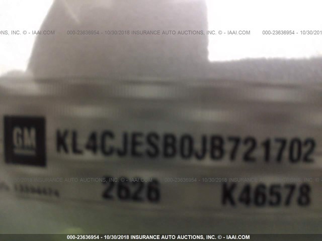 KL4CJESB0JB721702 - 2018 BUICK ENCORE PREFERRED Күміс фото 9