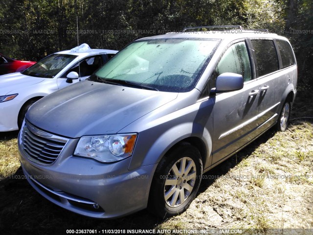 2C4RC1BGXER444207 - 2014 CHRYSLER TOWN & COUNTRY TOURING SILVER photo 2