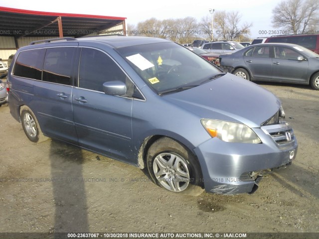 5FNRL38646B037863 - 2006 HONDA ODYSSEY EXL BLUE photo 1