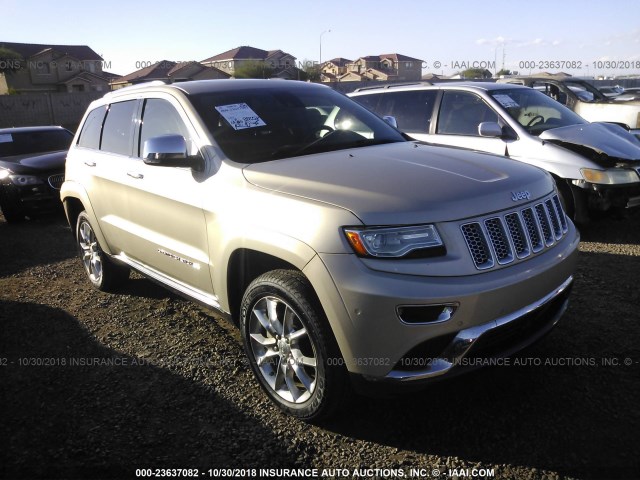 1C4RJFJM5EC432632 - 2014 JEEP GRAND CHEROKEE SUMMIT TAN photo 1