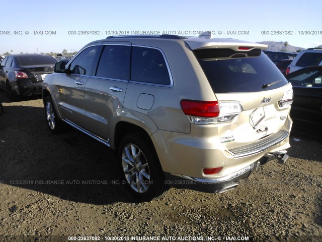 1C4RJFJM5EC432632 - 2014 JEEP GRAND CHEROKEE SUMMIT TAN photo 3