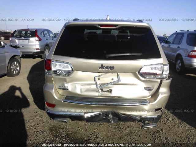 1C4RJFJM5EC432632 - 2014 JEEP GRAND CHEROKEE SUMMIT TAN photo 6