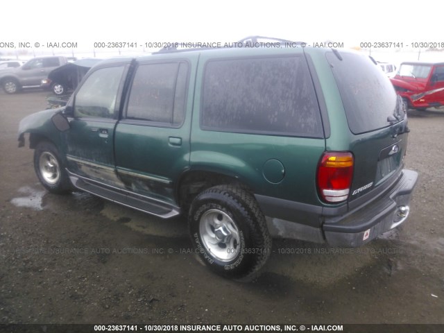 1FMZU73E7YUB01886 - 2000 FORD EXPLORER XLT GREEN photo 3