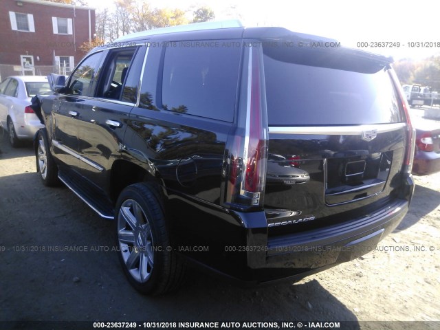 1GYS4BKJ9JR119185 - 2018 CADILLAC ESCALADE LUXURY BLACK photo 3