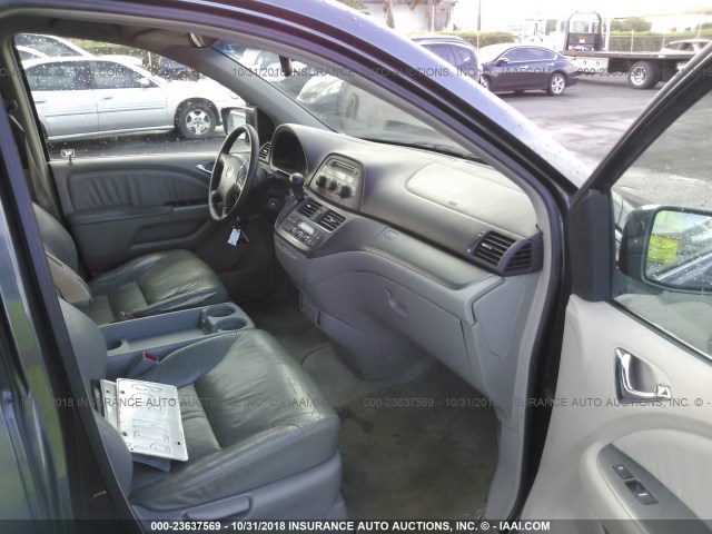 5FNRL386X6B453092 - 2006 HONDA ODYSSEY EXL GRAY photo 5