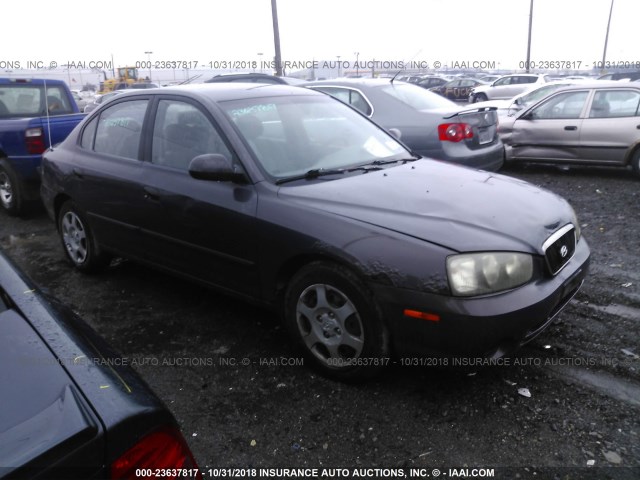 KMHDN45D72U312796 - 2002 HYUNDAI ELANTRA GLS/GT GRAY photo 1