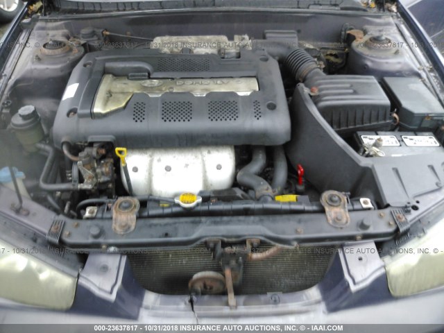 KMHDN45D72U312796 - 2002 HYUNDAI ELANTRA GLS/GT GRAY photo 10