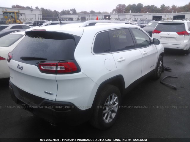 1C4PJMCS8EW151611 - 2014 JEEP CHEROKEE LATITUDE WHITE photo 4