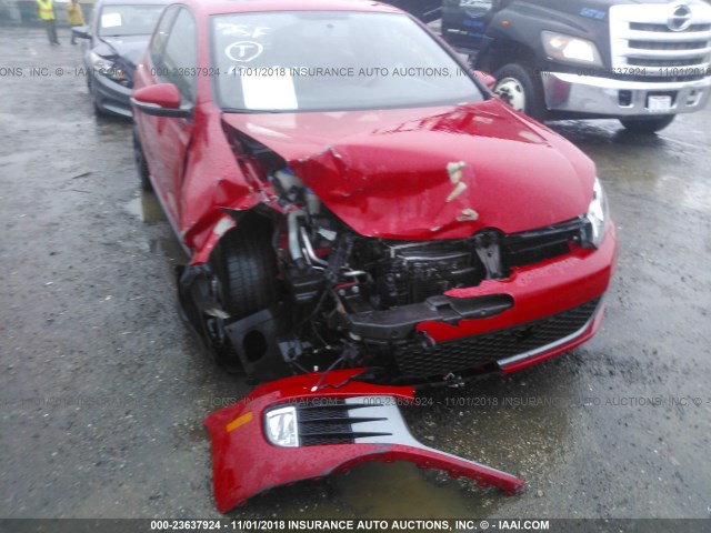 WVWED7AJ6AW239027 - 2010 VOLKSWAGEN GTI RED photo 6