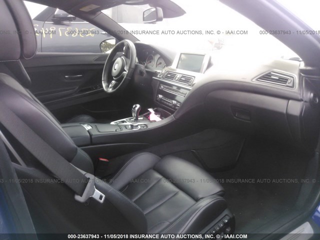 WBSLZ9C57CC985567 - 2012 BMW M6 BLUE photo 5