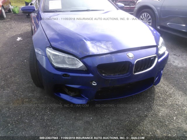 WBSLZ9C57CC985567 - 2012 BMW M6 BLUE photo 6