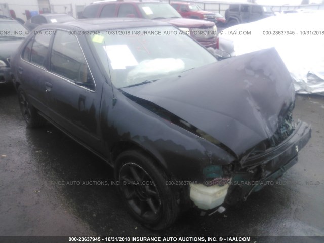 1N4AB41D5TC717364 - 1996 NISSAN SENTRA E/XE/GXE/GLE BLACK photo 1