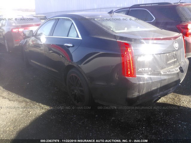 1G6AG5RX7E0163462 - 2014 CADILLAC ATS BLACK photo 3