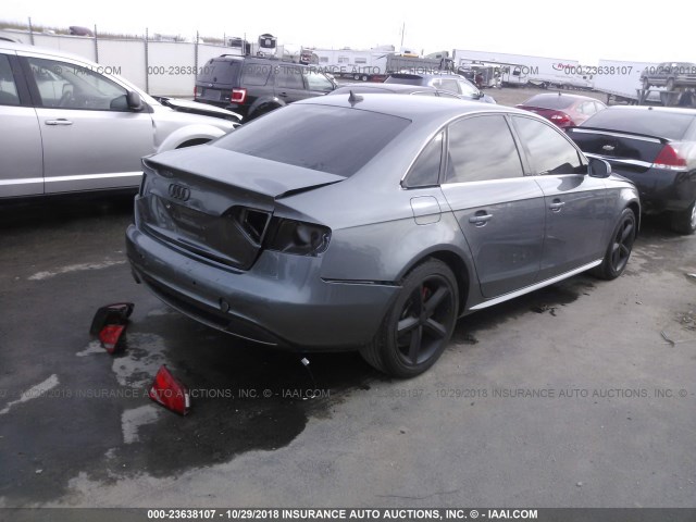 WAUFFAFL2CA116828 - 2012 AUDI A4 PREMIUM PLUS GRAY photo 4