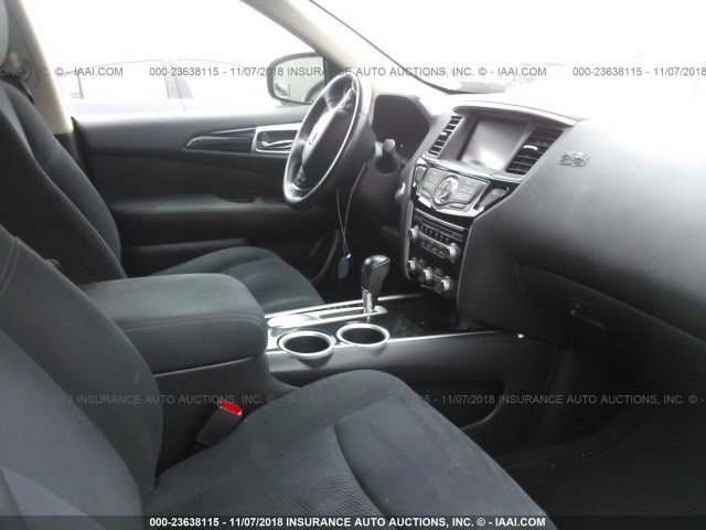 5N1AR2MN6DC631234 - 2013 NISSAN PATHFINDER S/SV/SL/PLATINUM WHITE photo 5