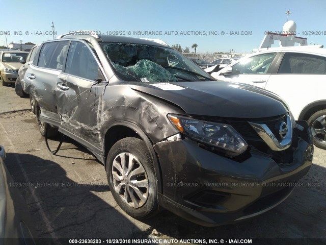 JN8AT2MT1GW014108 - 2016 NISSAN ROGUE S/SL/SV GRAY photo 1