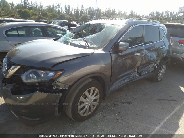 JN8AT2MT1GW014108 - 2016 NISSAN ROGUE S/SL/SV GRAY photo 6