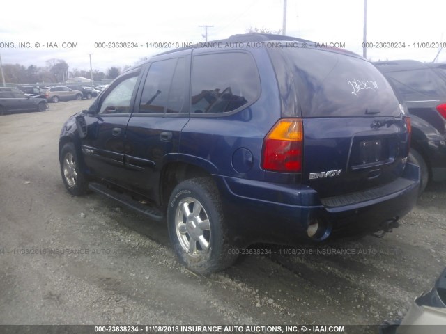 1GKDT13S342311187 - 2004 GMC ENVOY BLUE photo 3