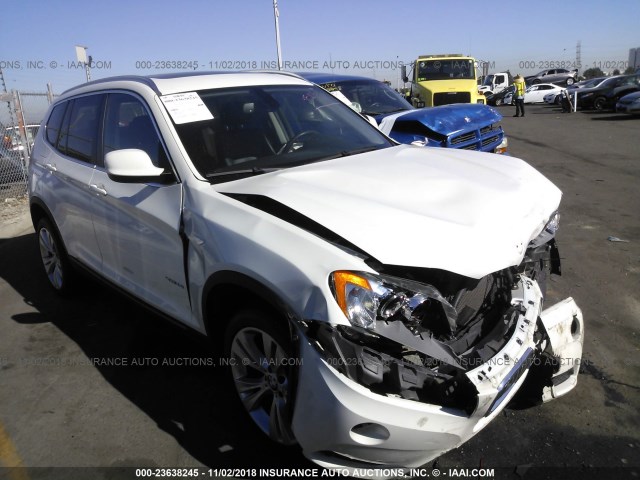 5UXWX7C53BL733553 - 2011 BMW X3 XDRIVE35I WHITE photo 1