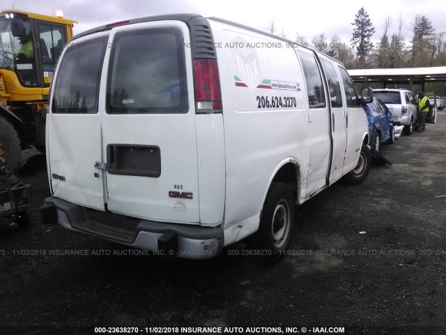 1GTFG25M011903595 - 2001 GMC SAVANA G2500 WHITE photo 4