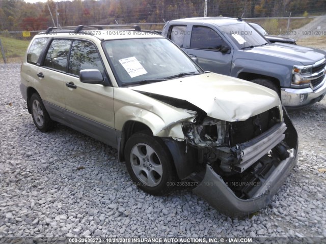 JF1SG656X4H735442 - 2004 SUBARU FORESTER 2.5XS GOLD photo 1