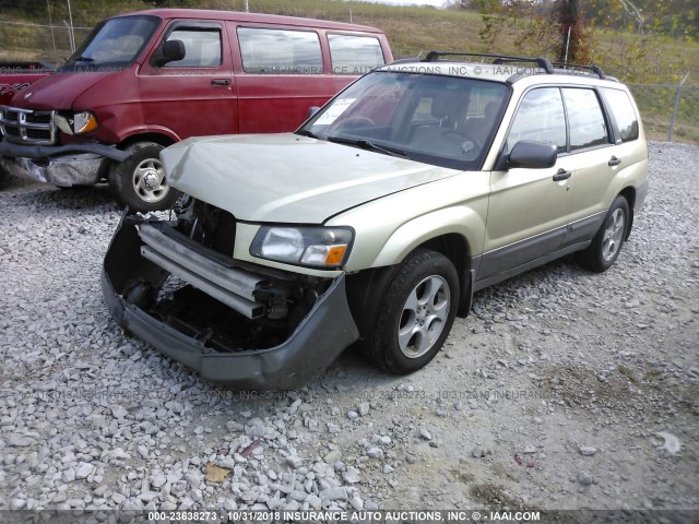 JF1SG656X4H735442 - 2004 SUBARU FORESTER 2.5XS GOLD photo 2