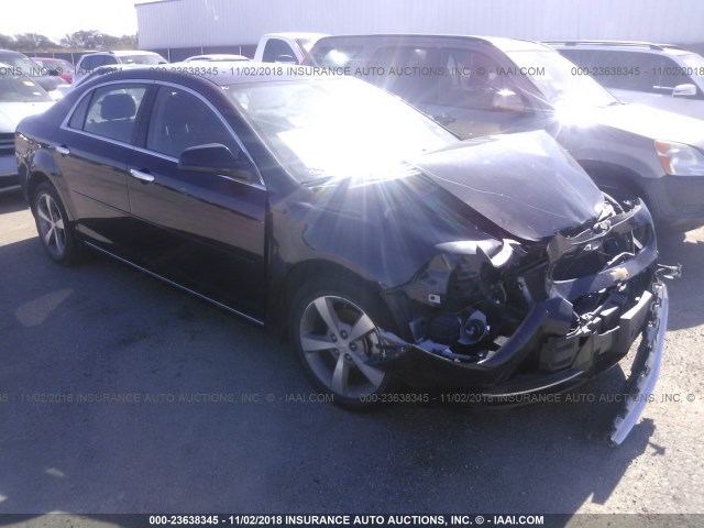 1G1ZC5E04CF336345 - 2012 CHEVROLET MALIBU 1LT BLACK photo 1