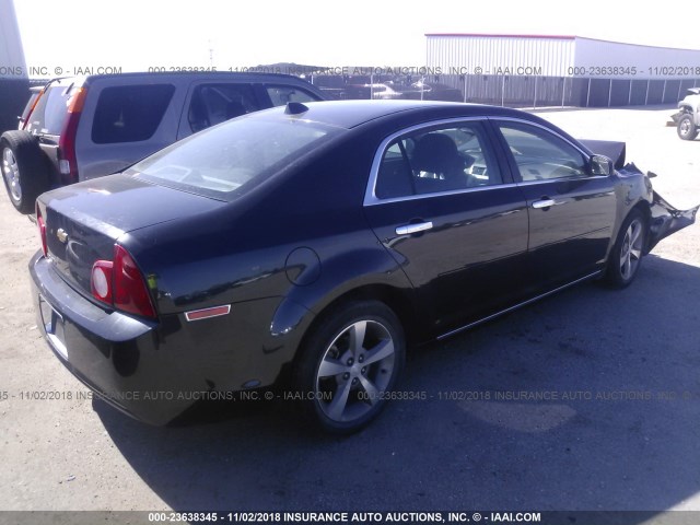 1G1ZC5E04CF336345 - 2012 CHEVROLET MALIBU 1LT BLACK photo 4