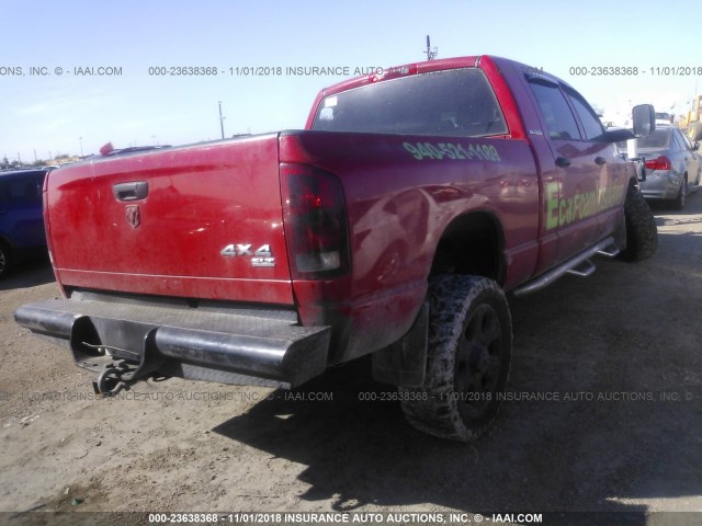 3D7LX39C26G161113 - 2006 DODGE RAM 3500 RED photo 4