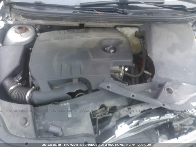 1G1ZC5E08AF323580 - 2010 CHEVROLET MALIBU 1LT SILVER photo 10